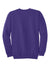 Port & Company PC90/PC90T Mens Essential Pill Resistant Fleece Crewneck Sweatshirt Purple Flat Back