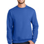 Port & Company Mens Essential Pill Resistant Fleece Crewneck Sweatshirt - Royal Blue