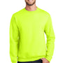 Port & Company Mens Essential Pill Resistant Fleece Crewneck Sweatshirt - Safety Green