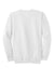 Port & Company PC90/PC90T Mens Essential Pill Resistant Fleece Crewneck Sweatshirt White Flat Back