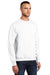 Port & Company PC90/PC90T Mens Essential Pill Resistant Fleece Crewneck Sweatshirt White Model 3q