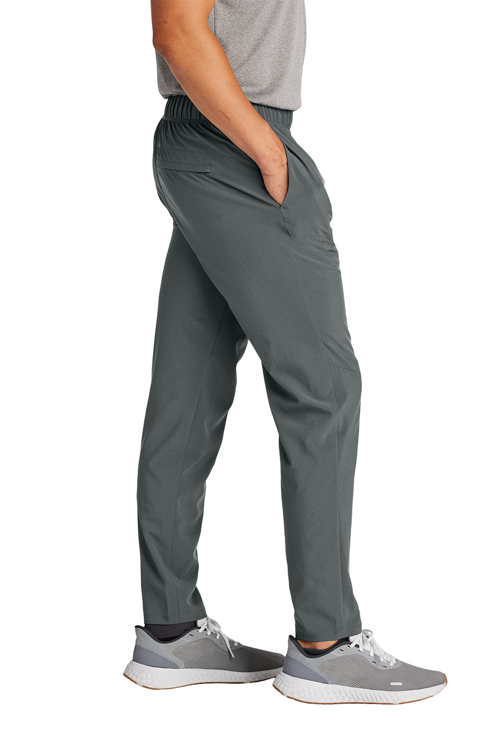 Sport-Tek PST485 Mens Repeat Pants w/ Pockets Iron Grey Model Side