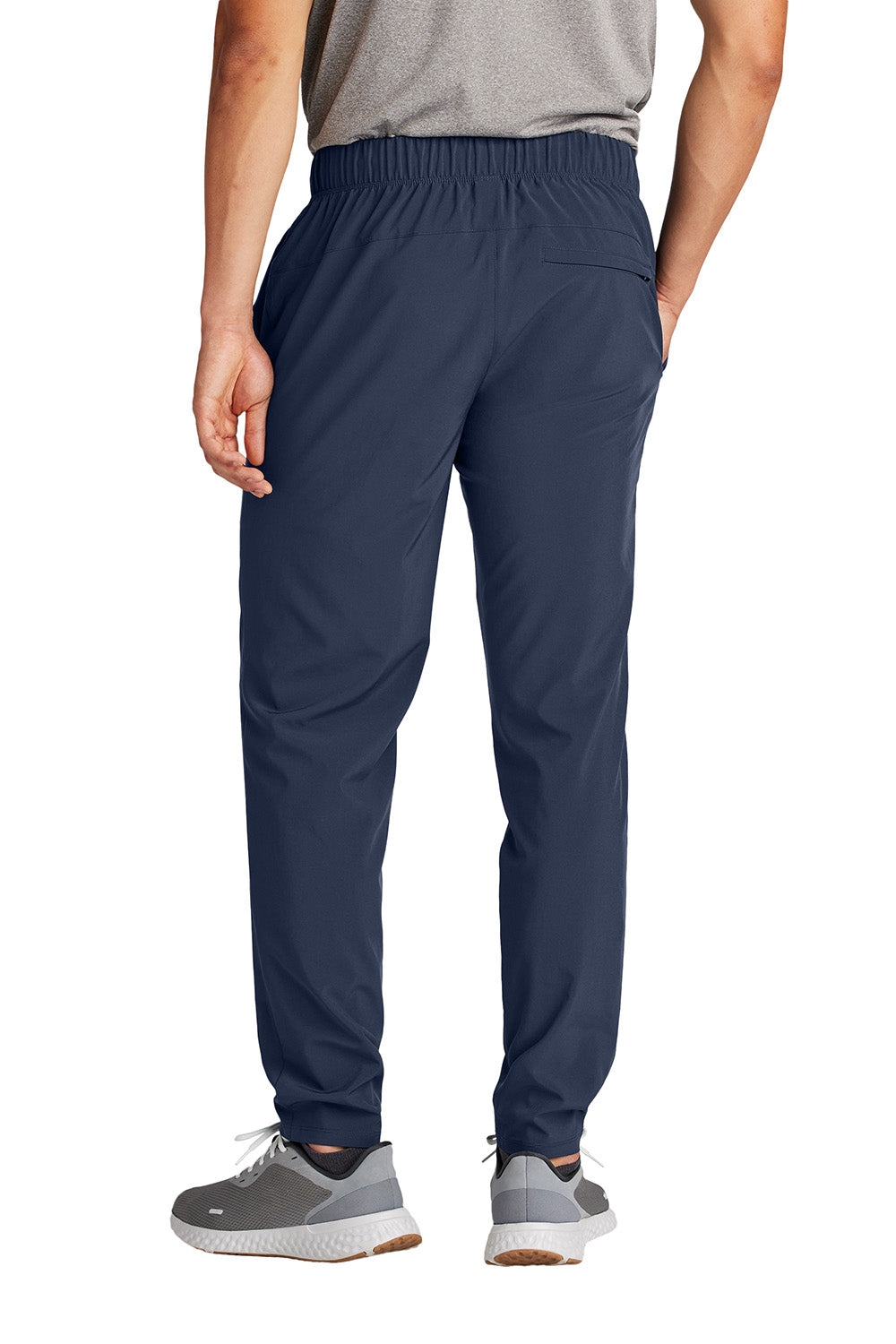 Sport-Tek PST485 Mens Repeat Pants w/ Pockets True Navy Blue Model Back