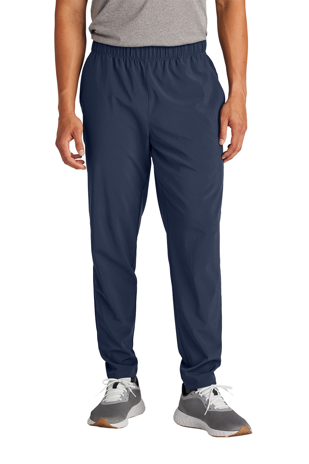 Sport-Tek PST485 Mens Repeat Pants w/ Pockets True Navy Blue Model Front