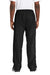 Sport-Tek PST74 Mens Water Resistant Wind Pants w/ Pockets Black Model Back