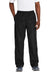 Sport-Tek PST74 Mens Water Resistant Wind Pants w/ Pockets Black Model Front