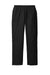 Sport-Tek PST74 Mens Water Resistant Wind Pants w/ Pockets Black Flat Front