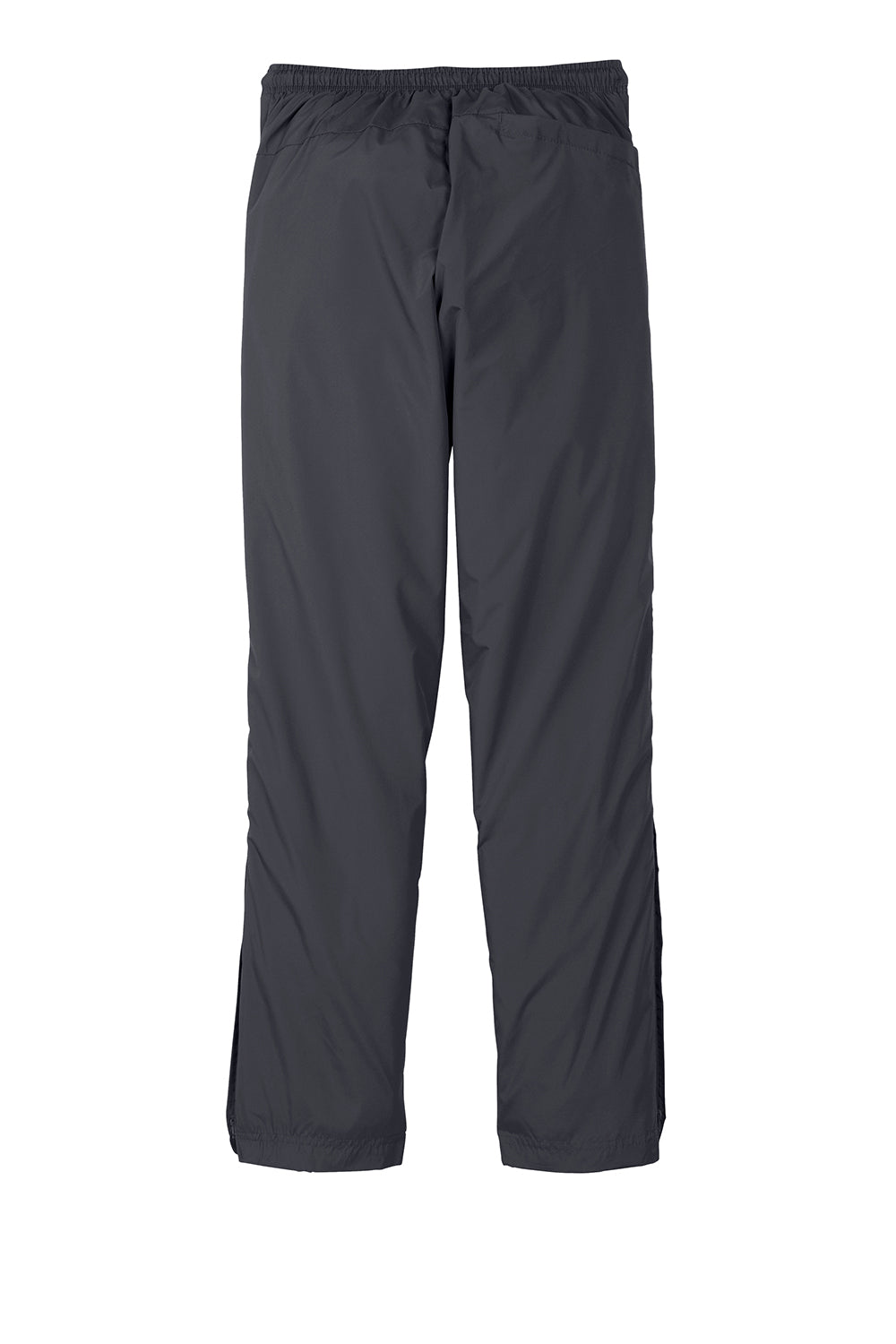 Sport-Tek PST74 Mens Water Resistant Wind Pants w/ Pockets Graphite Grey Flat Back