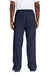 Sport-Tek PST74 Mens Water Resistant Wind Pants w/ Pockets True Navy Blue Model Back