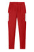 Sport-Tek PST800 Mens Travel Pants w/ Pockets Deep Red/White Flat Back