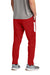 Sport-Tek PST800 Mens Travel Pants w/ Pockets Deep Red/White Model Back