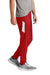 Sport-Tek PST800 Mens Travel Pants w/ Pockets Deep Red/White Model Side