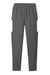 Sport-Tek PST800 Mens Travel Pants w/ Pockets Iron Grey/White Flat Front