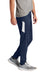 Sport-Tek PST800 Mens Travel Pants w/ Pockets True Navy Blue/White Model Side