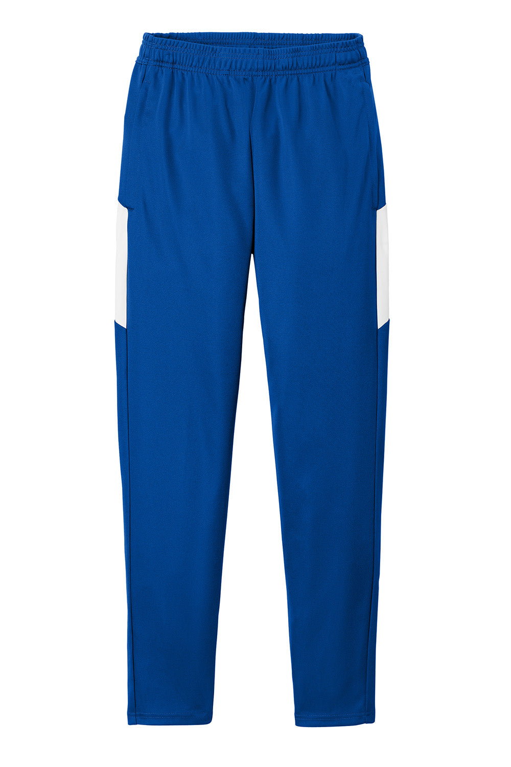 Sport-Tek PST800 Mens Travel Pants w/ Pockets True Royal Blue/White Flat Front