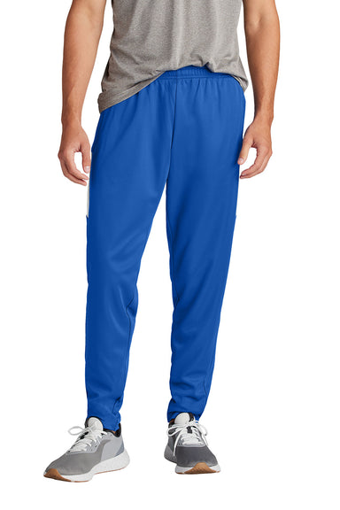 Sport-Tek PST800 Mens Travel Pants w/ Pockets True Royal Blue/White Model Front