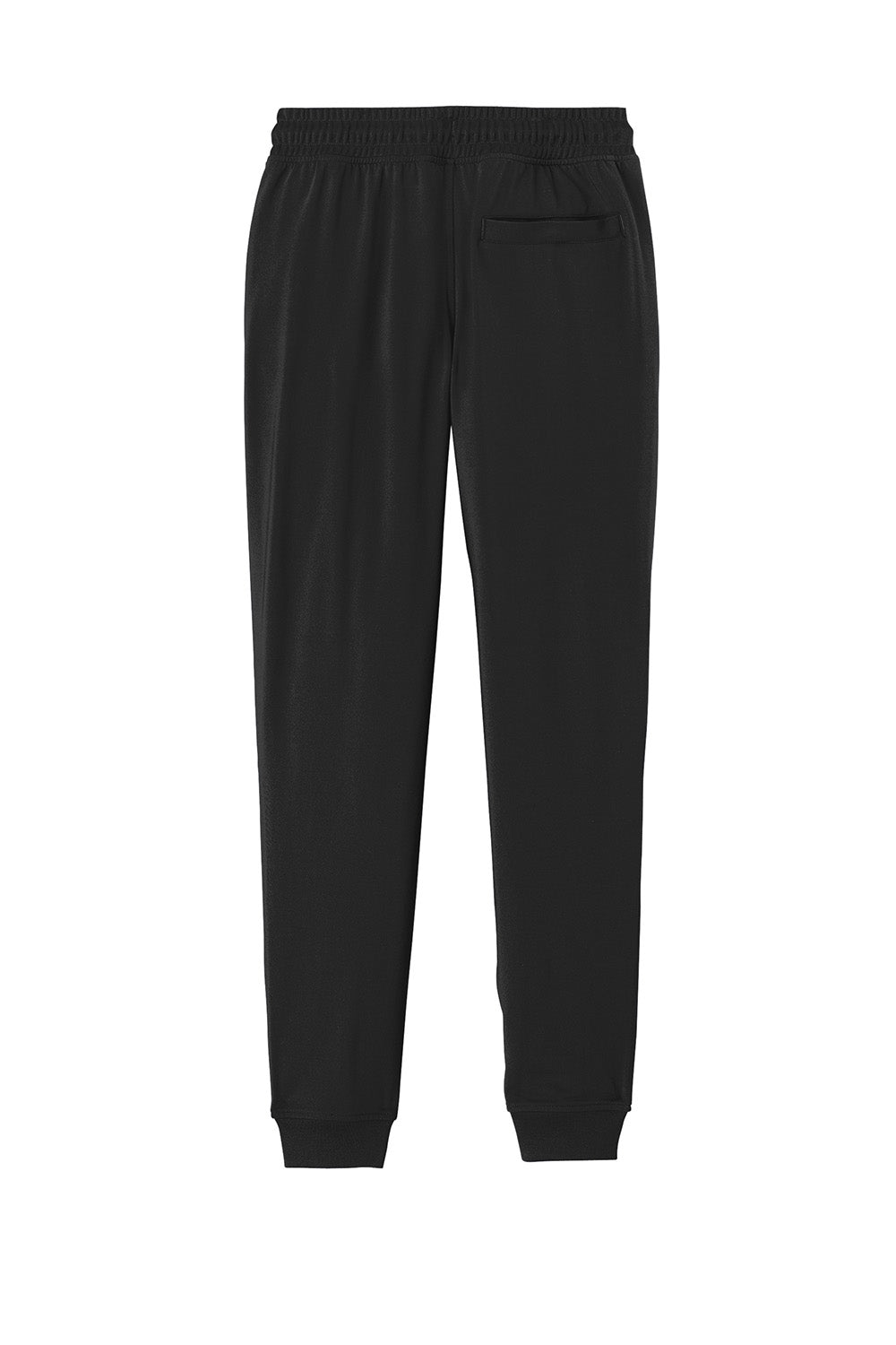 Sport-Tek PST858 Mens Sport-Wick Stretch Jogger Sweatpants w/ Pockets Black Flat Back