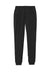 Sport-Tek PST858 Mens Sport-Wick Stretch Jogger Sweatpants w/ Pockets Black Flat Back