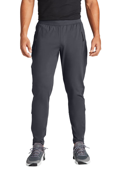 Sport-Tek PST871 Mens Circuit Jogger Sweatpants w/ Pockets Graphite Grey Model Front