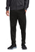 Sport-Tek PST95 Mens Tricot Track Pants w/ Pockets Black Model Front