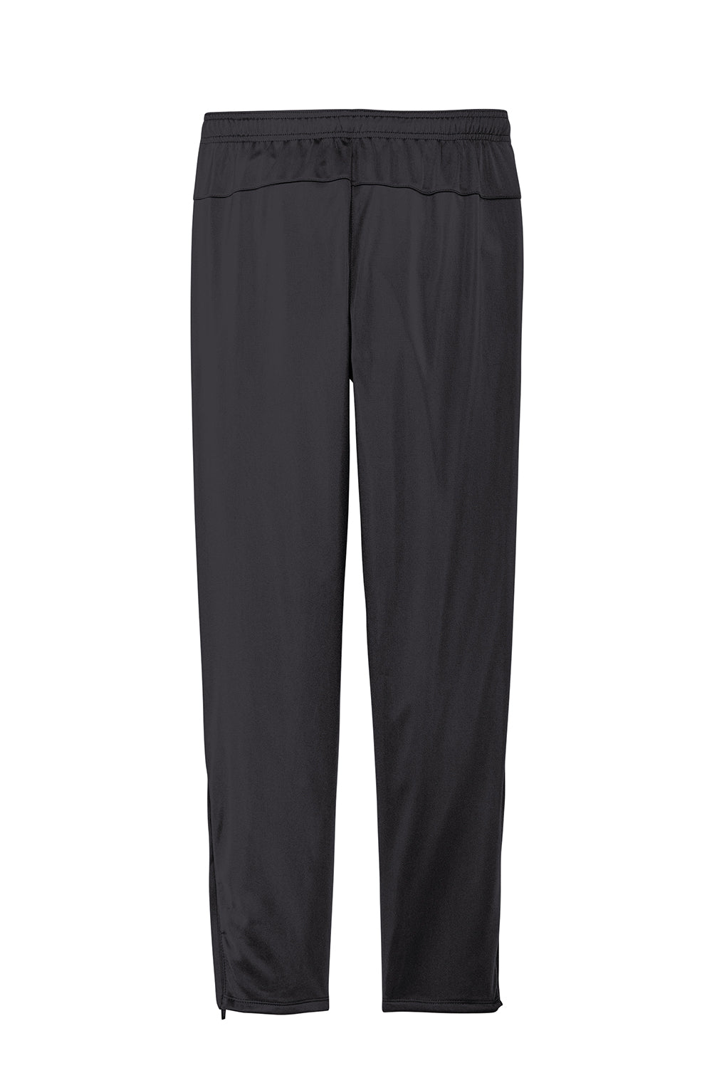 Sport-Tek PST95 Mens Tricot Track Pants w/ Pockets Graphite Grey Flat Back