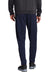 Sport-Tek PST95 Mens Tricot Track Pants w/ Pockets True Navy Blue Model Back