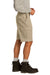 Red Kap PT66 Mens Industrial Stain Resistant Cargo Shorts w/ Pockets Khaki Model Side