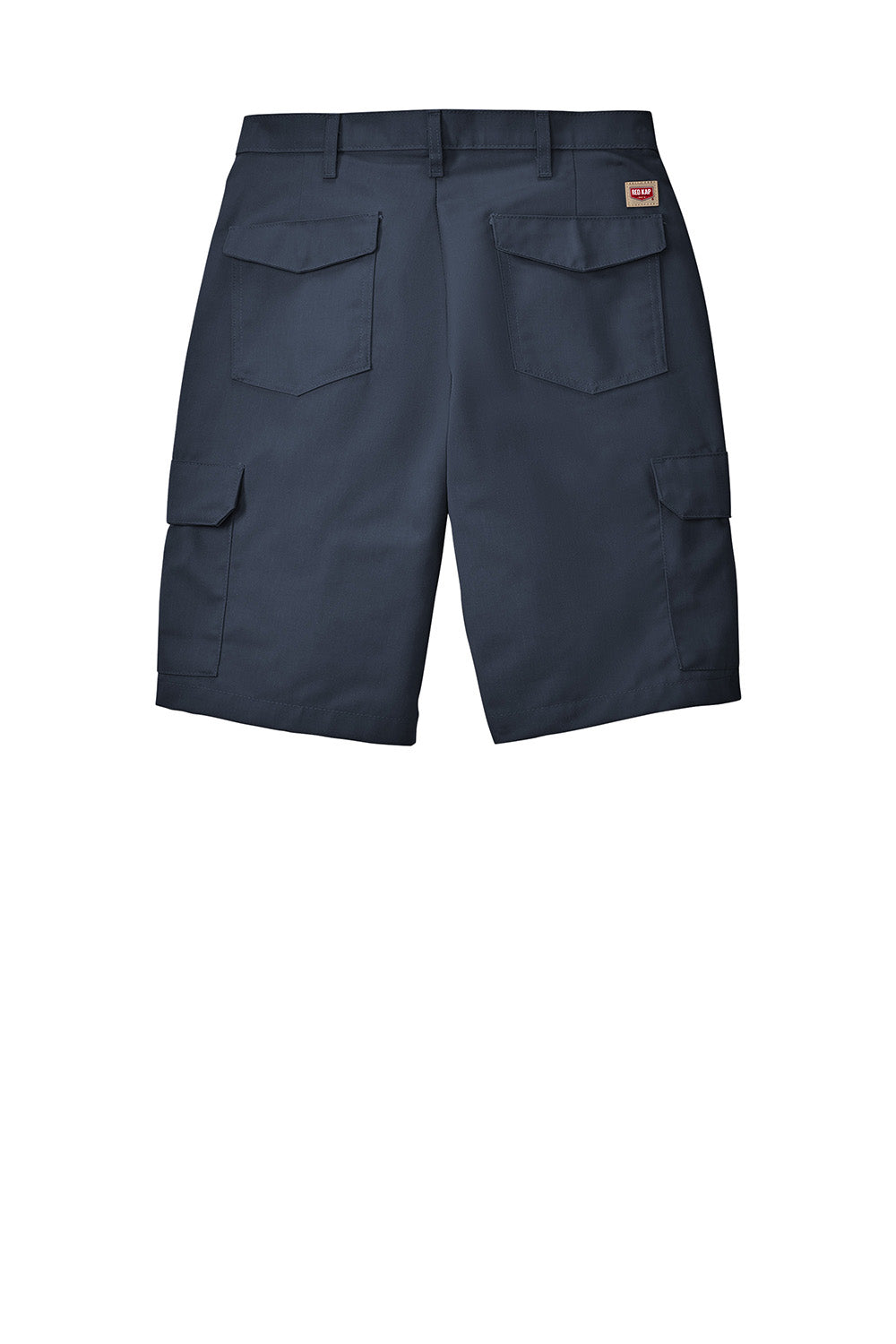 Red Kap PT66 Mens Industrial Stain Resistant Cargo Shorts w/ Pockets Navy Blue Flat Back