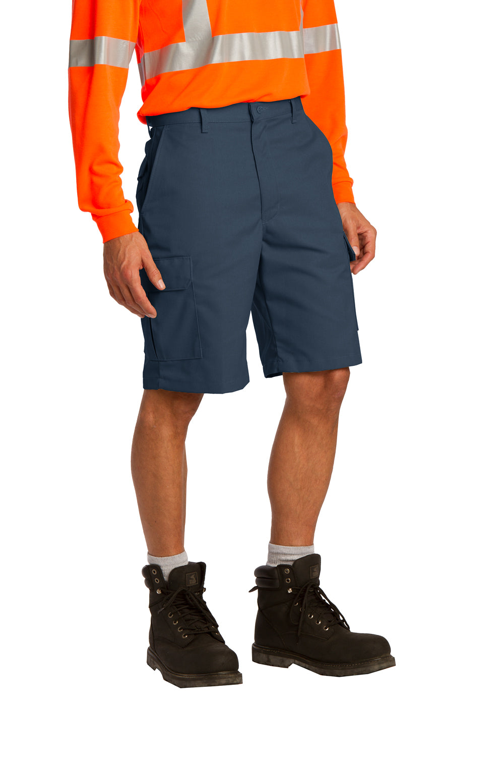 Red Kap PT66 Mens Industrial Stain Resistant Cargo Shorts w/ Pockets Navy Blue Model 3q