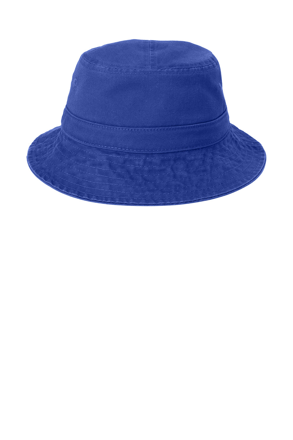 Port Authority PWSH2 Mens Bucket Hat Royal Blue Flat Front