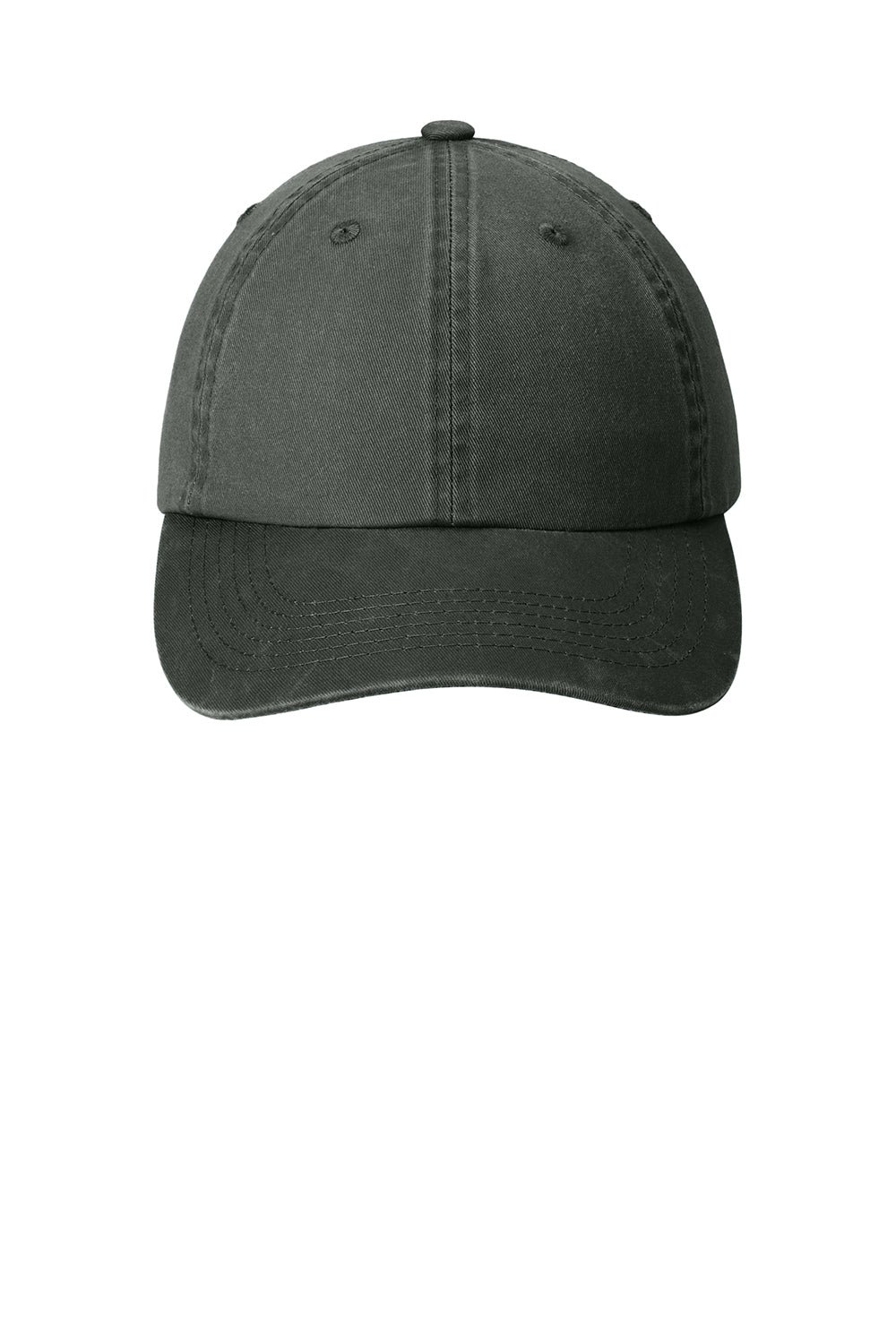 Port Authority PWU Adjustable Hat Black Flat Front