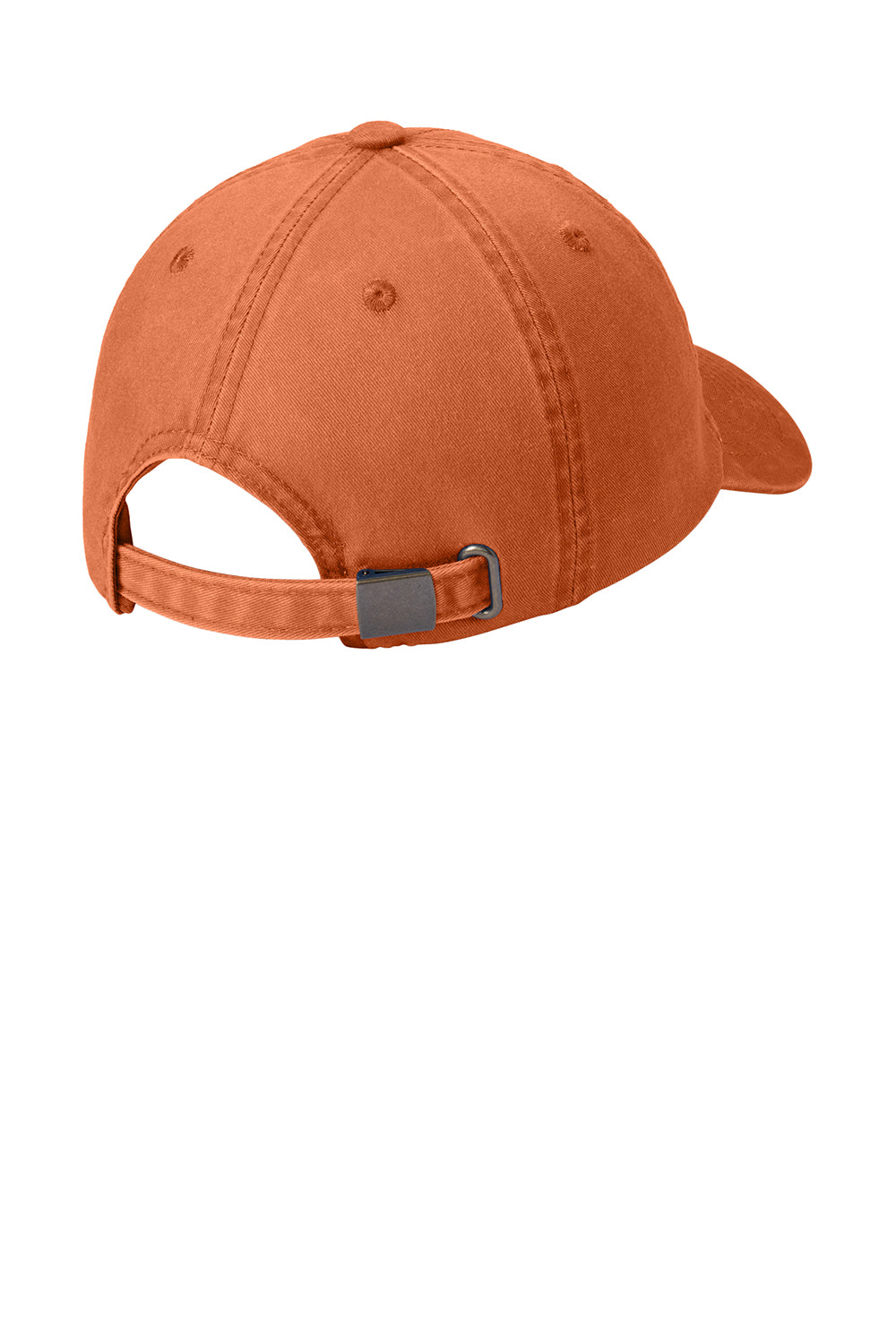 Port Authority PWU Adjustable Hat Cooked Carrot Orange Flat Back