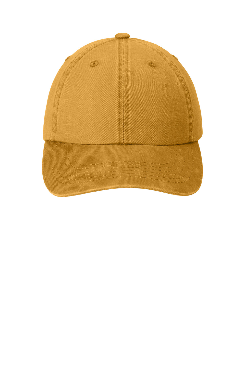 Port Authority PWU Adjustable Hat Dandelion Yellow Flat Front