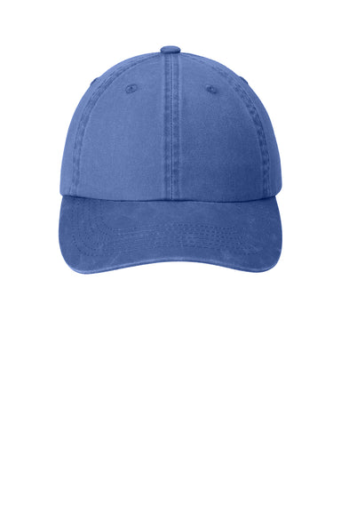 Port Authority PWU Adjustable Hat Faded Blue Flat Front