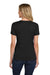 Hanes S04V Womens Nano-T Short Sleeve V-Neck T-Shirt Black Model Back