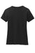 Hanes S04V Womens Nano-T Short Sleeve V-Neck T-Shirt Black Flat Back