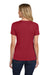 Hanes S04V Womens Nano-T Short Sleeve V-Neck T-Shirt Deep Red Model Back