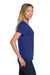 Hanes S04V Womens Nano-T Short Sleeve V-Neck T-Shirt Deep Royal Blue Model Side