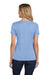 Hanes S04V Womens Nano-T Short Sleeve V-Neck T-Shirt Light Blue Model Back