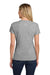 Hanes S04V Womens Nano-T Short Sleeve V-Neck T-Shirt Light Steel Grey Model Back