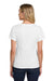 Hanes S04V Womens Nano-T Short Sleeve V-Neck T-Shirt White Model Back