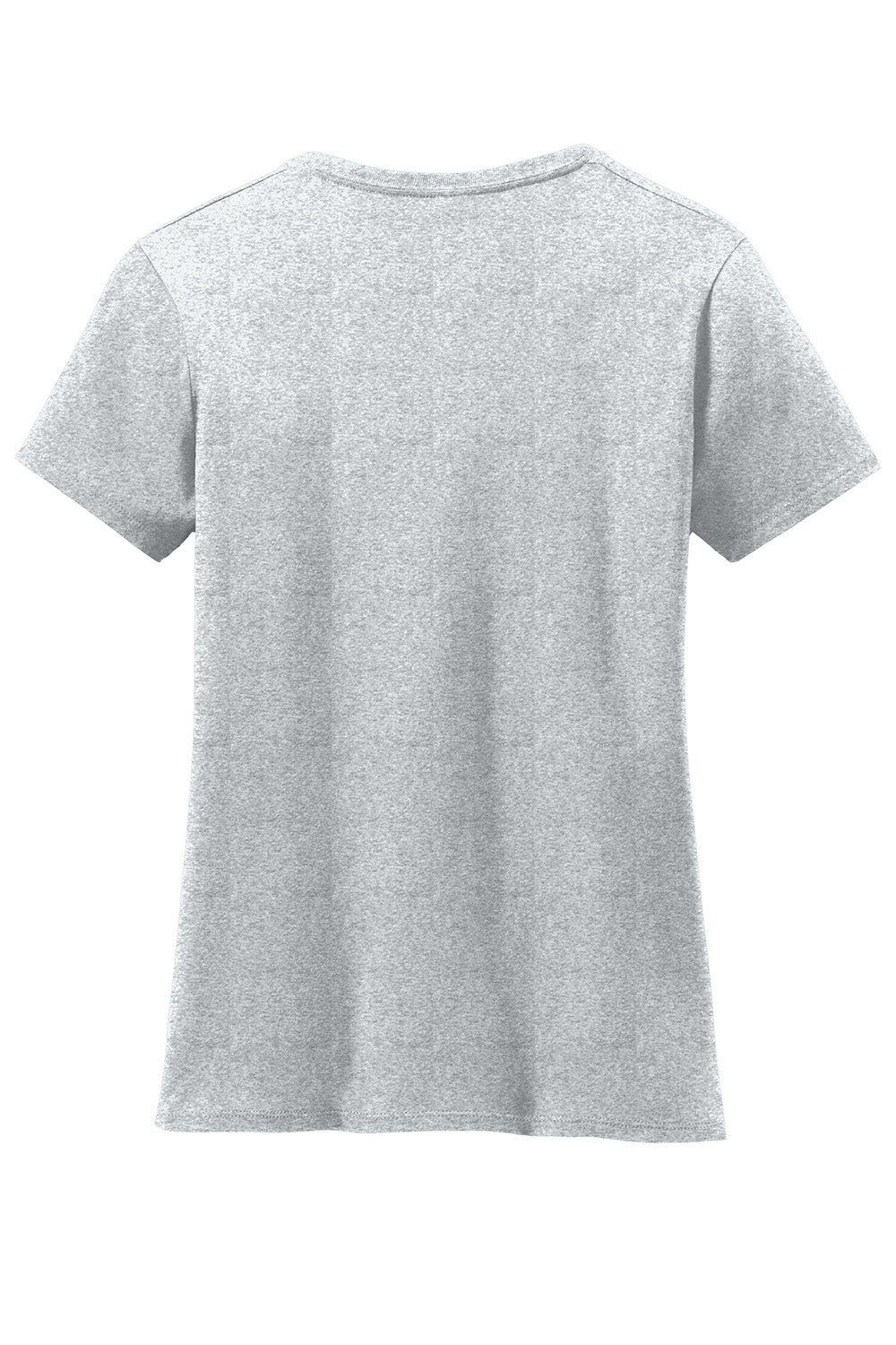 Hanes S04V Womens Nano-T Short Sleeve V-Neck T-Shirt Ash Grey Flat Back