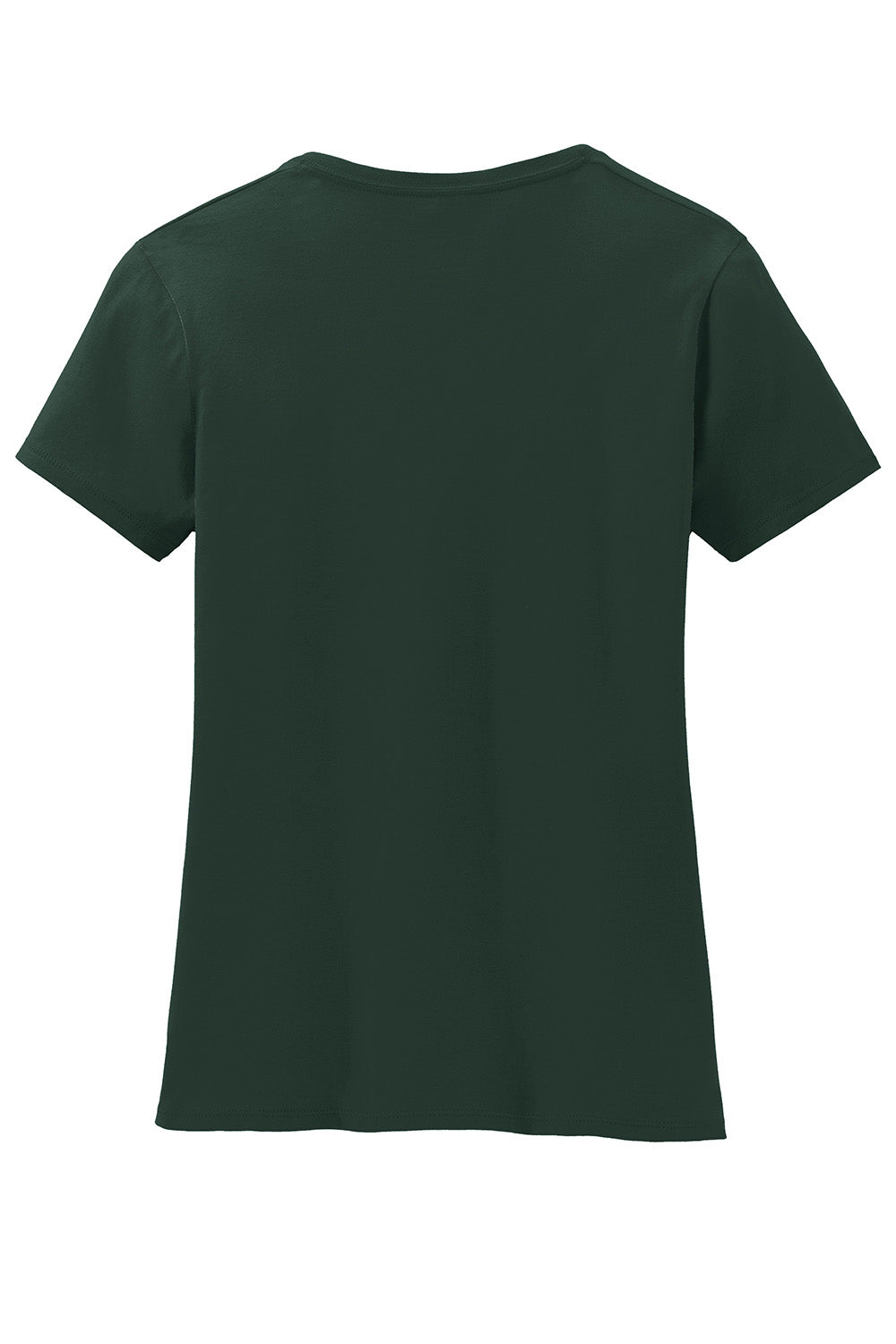 Hanes S04V Womens Nano-T Short Sleeve V-Neck T-Shirt Deep Forest Green Flat Back