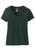 Hanes S04V Womens Nano-T Short Sleeve V-Neck T-Shirt Deep Forest Green Flat Front