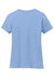 Hanes S04V Womens Nano-T Short Sleeve V-Neck T-Shirt Light Blue Flat Back