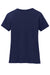 Hanes S04V Womens Nano-T Short Sleeve V-Neck T-Shirt Navy Blue Flat Back