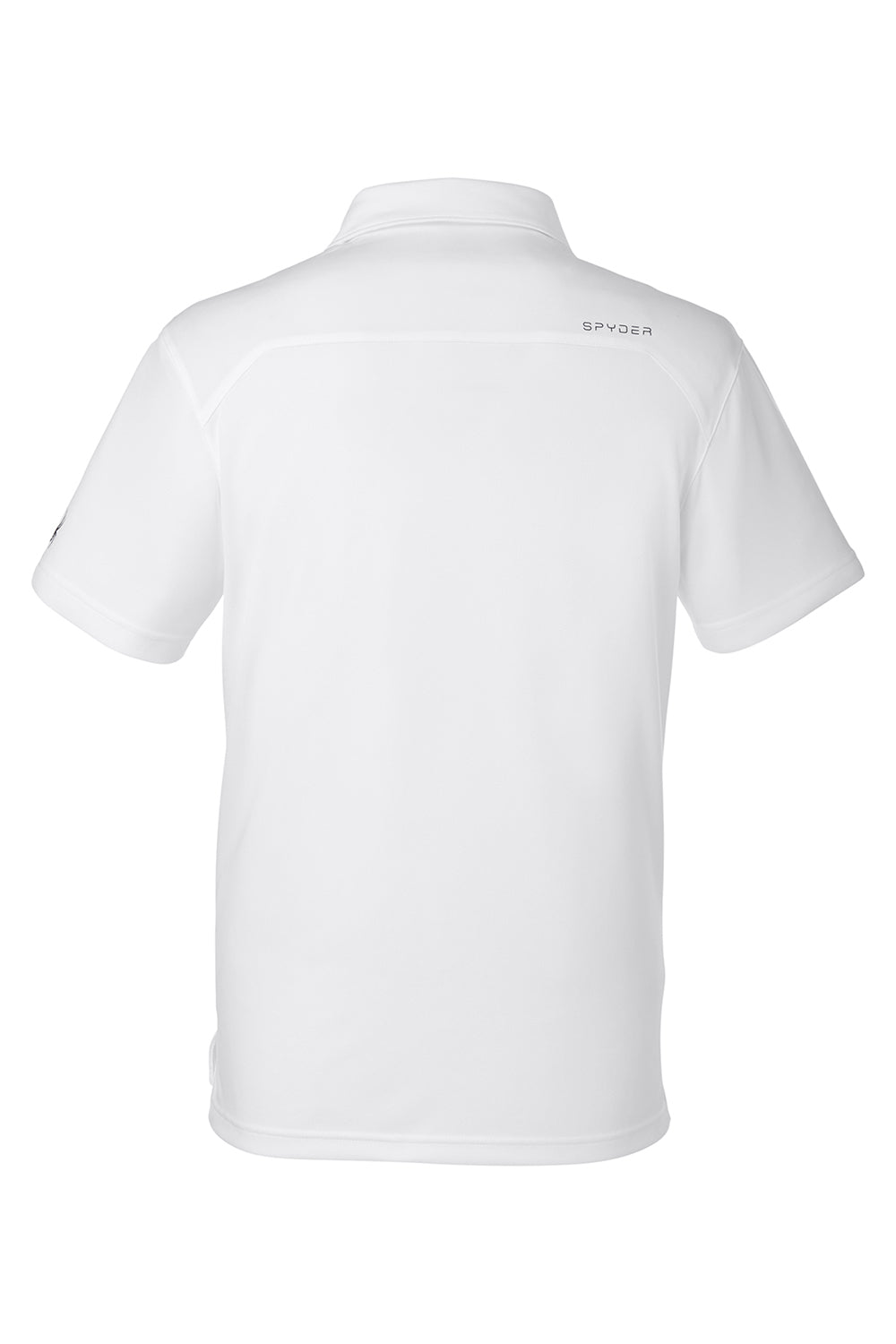 Spyder S16532 Mens Freestyle Short Sleeve Polo Shirt White Flat Back