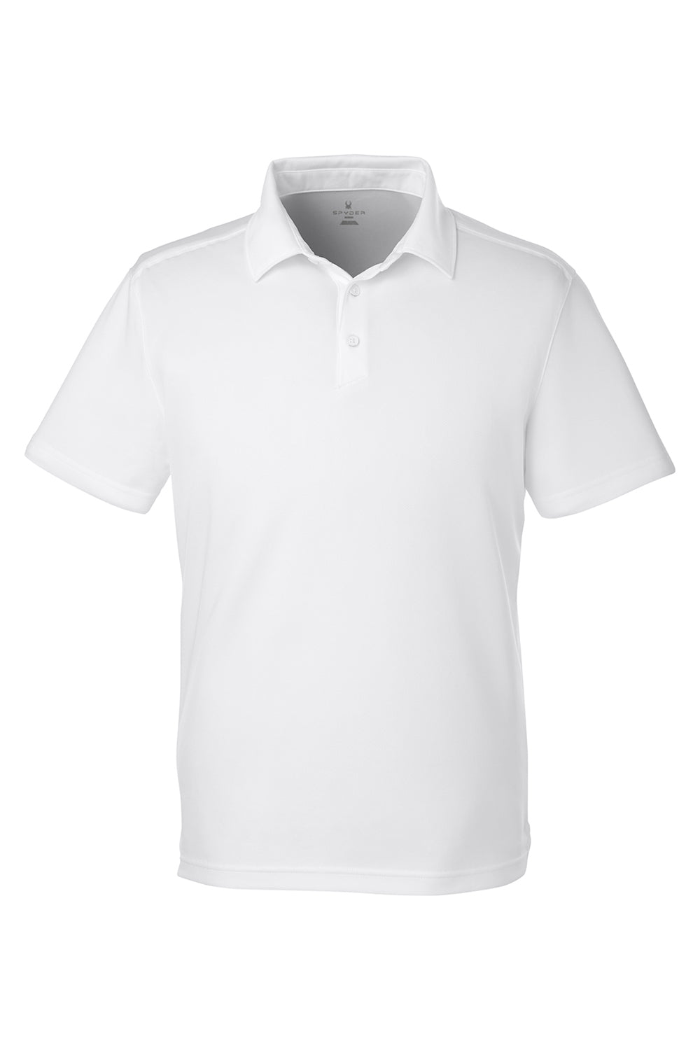 Spyder S16532 Mens Freestyle Short Sleeve Polo Shirt White Flat Front