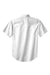 Port Authority S500T Mens Short Sleeve Button Down Shirt w/ Pocket White Flat Back