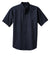 Port Authority S500T Mens Short Sleeve Button Down Shirt w/ Pocket Classic Navy Blue Flat Front